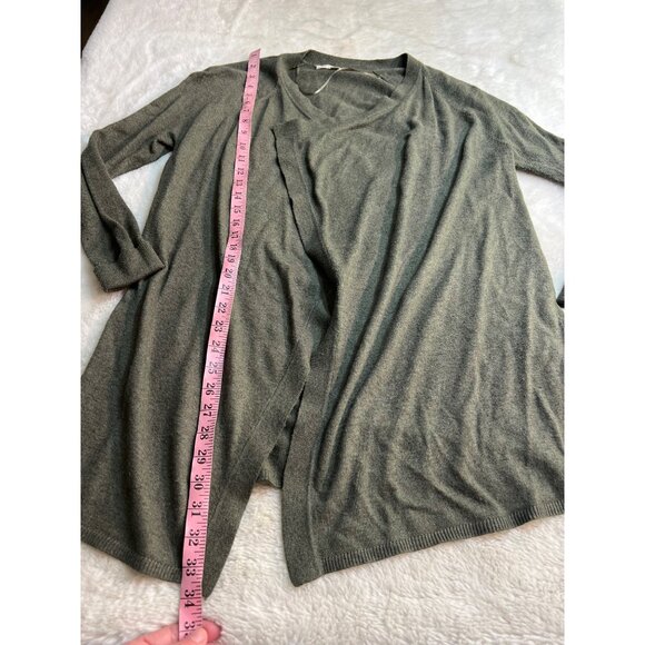 Loft wool blend open front waterfall cardigan women size medium - Picture 5 of 6